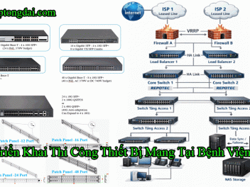 Triển Khai Thi Công Thiết Bị Mạng Tại Bệnh Viện