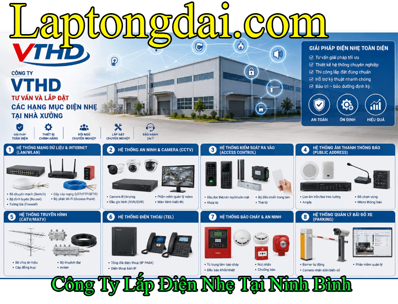 Công Ty Lắp Điện Nhẹ Tại Ninh Bình